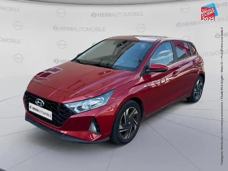 Rouge Utilisé 2021 Hyundai i20 Berline | 14 999 € (Prix juste) - Image 1/4