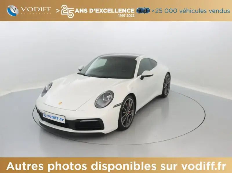 Blanc Utilisé 2020 Porsche 911 Carrera 4S Coupé | 134 950 € (Super prix) - Image 1/4