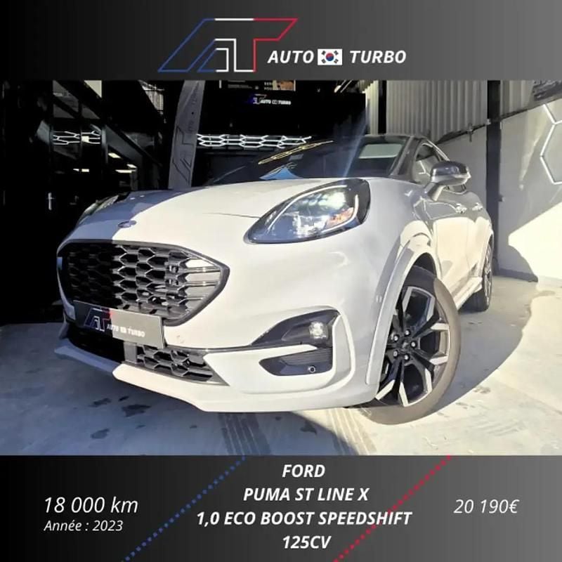 Gris Occasion 2023 Ford Puma ST-Line X SUV | 19 990 € (Bon prix) - Image 1/4