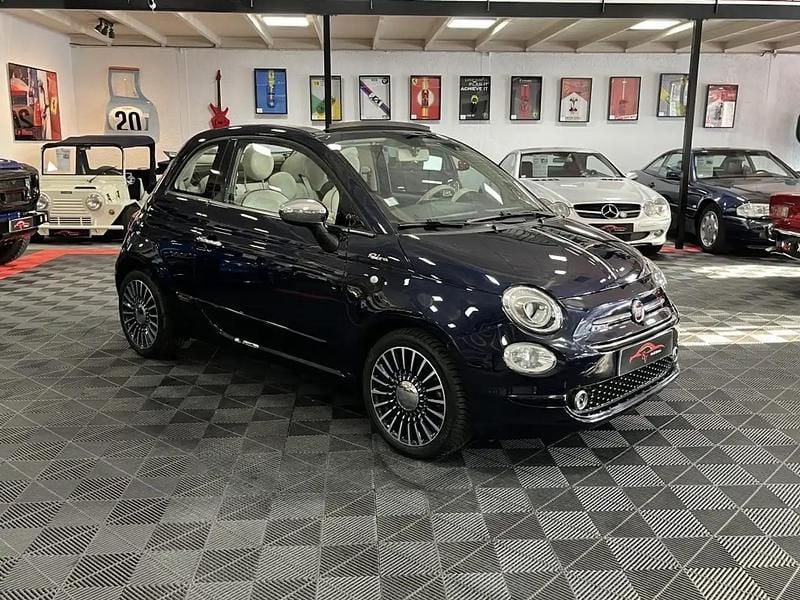 Bleu Utilisé 2017 Fiat 500C Riva Cabriolet | 14 900 € - Image 1/4