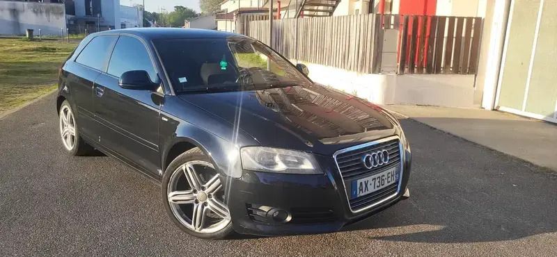 Noir Utilisé 2010 Audi A3 S-Line Berline | 5 500 € (Prix juste) - Image 1/4