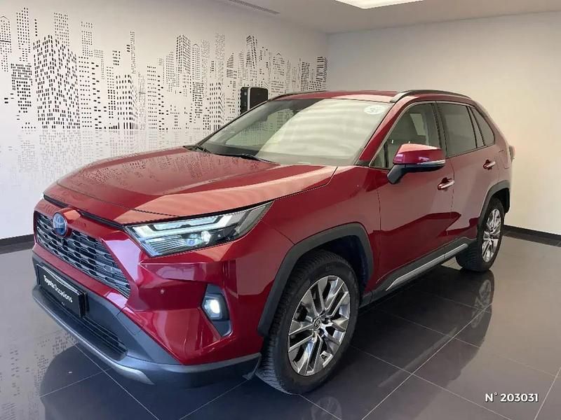 Rouge Occasion 2022 Toyota RAV4 Hybrid Lounge SUV | 34 990 € (Prix juste) - Image 1/4