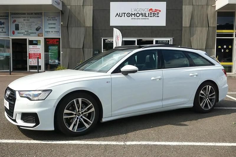 Blanc Utilisé 2021 Audi A6 S-Line Break | 38 490 € - Image 1/4