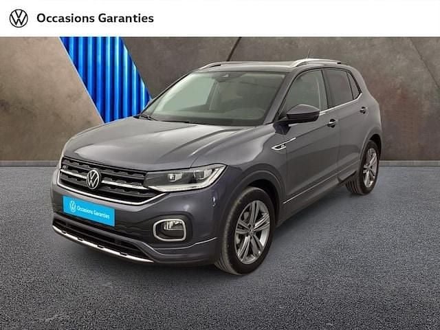 Gris cendré métallisée Utilisé 2022 VW T-Cross R-line SUV | 22 390 € (Prix juste) - Image 1/4