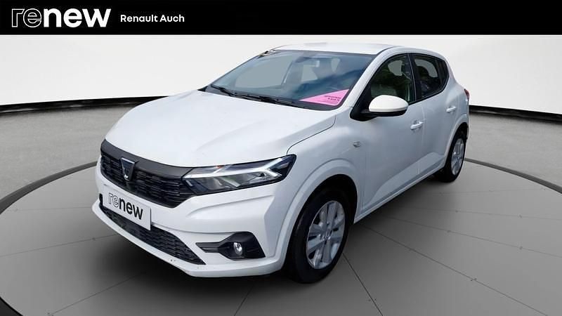 Blanc Utilisé 2022 Dacia Sandero Comfort Citadine | 12 990 € (Prix juste) - Image 1/4