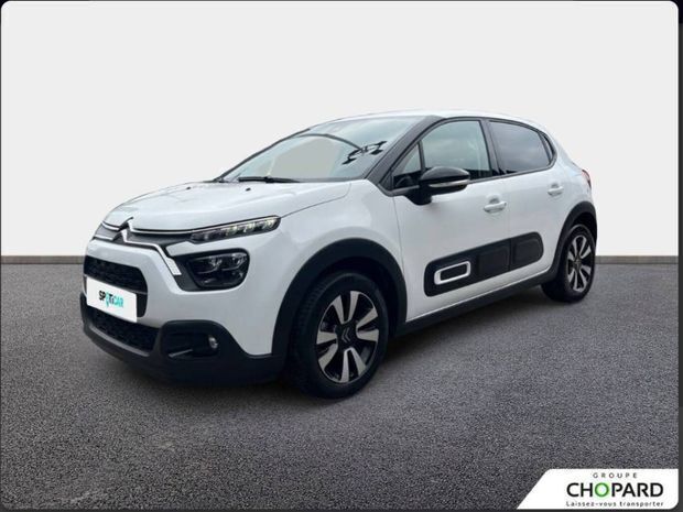 Blanc Utilisé 2023 Citroën C3 Shine Citadine | 12 423 € (Prix juste) - Image 1/4