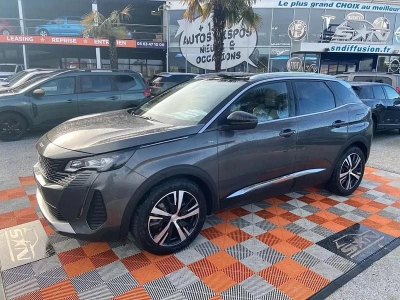 Gris Utilisé 2021 Peugeot 3008 GT SUV | 22 950 € (Prix juste) - Image 1/4