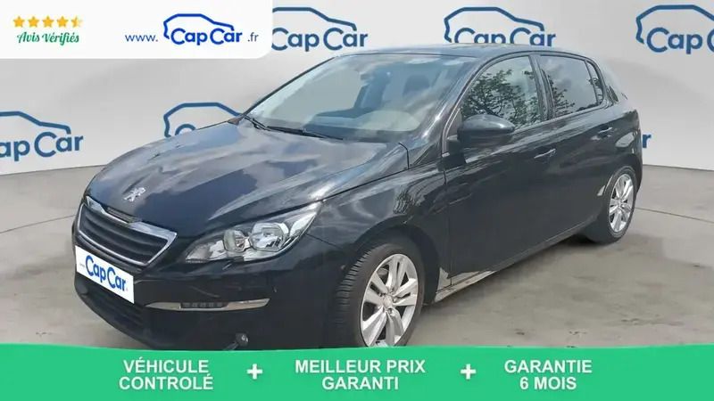 Noir Utilisé 2015 Peugeot 308 Allure Citadine | 10 990 € (Prix juste) - Image 1/4
