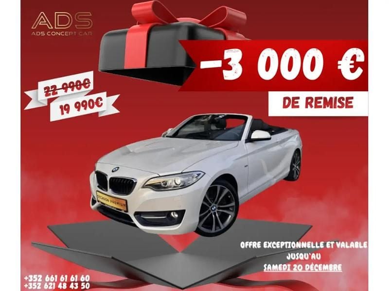Blanc Occasion 2017 BMW 230 Sport Line Cabriolet | 19 990 € (Prix juste) - Image 1/4