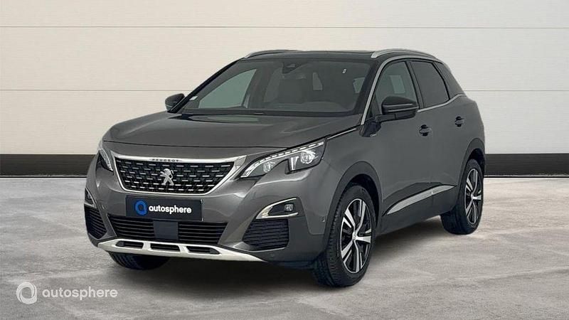 Gris Utilisé 2019 Peugeot 3008 GT-line SUV | 21 499 € (Prix assez cher) - Image 1/4