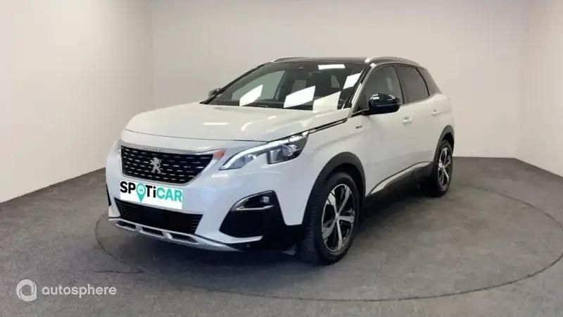 Blanc Utilisé 2020 Peugeot 3008 GT-line SUV | 20 299 € (Prix juste) - Image 1/4