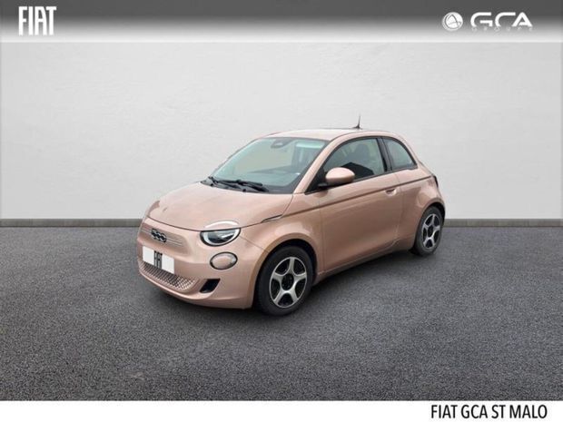 Beige Utilisé 2021 Fiat 500e Passion Berline | 17 990 € (Prix juste) - Image 1/4