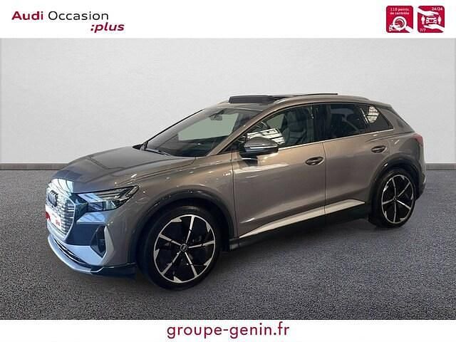 Gris typhon métallisé Utilisé 2022 Audi Q4 e-tron S-Line SUV | 33 990 € (Bon prix) - Image 1/4