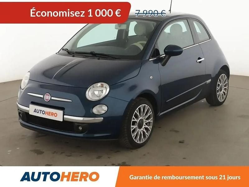 Bleu Occasion 2014 Fiat 500 Lounge Citadine | 6 990 € (Bon prix) - Image 1/2