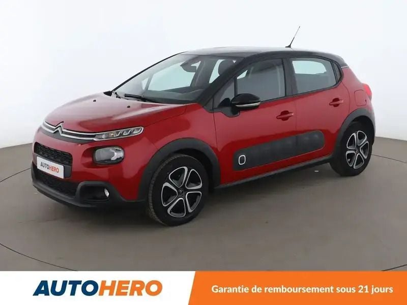Rouge Utilisé 2019 Citroën C3 PureTech Citadine | 12 490 € (Prix juste) - Image 1/2