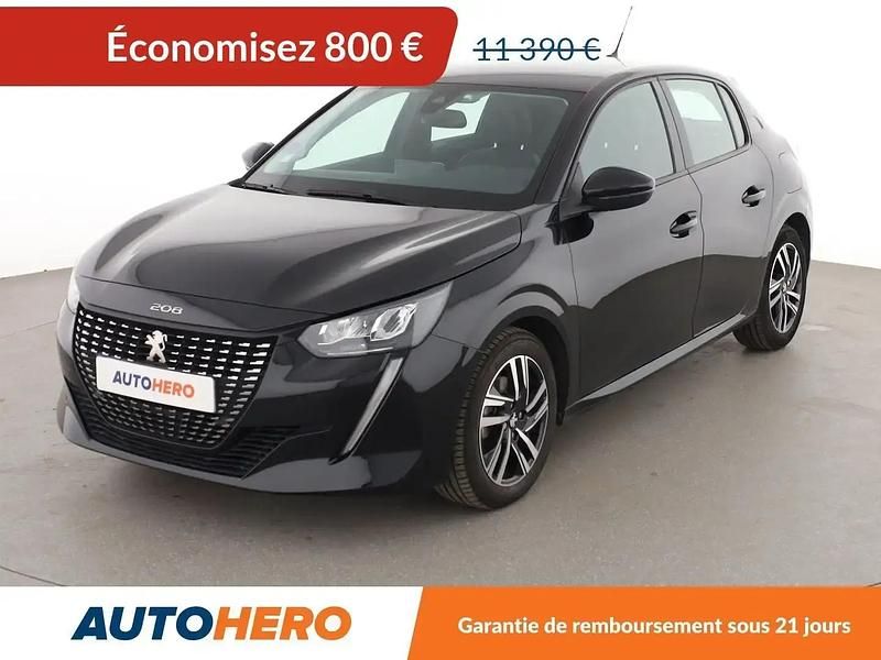 Noir Utilisé 2020 Peugeot 208 Allure Citadine | 10 590 € (Bon prix) - Image 1/2