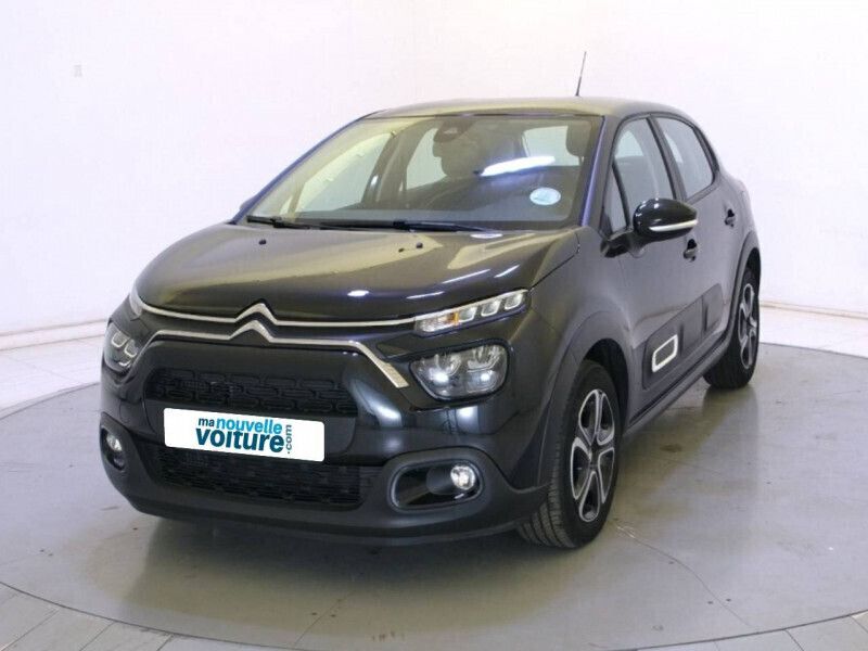 Noir Utilisé 2022 Citroën C3 PureTech Citadine | 12 490 € (Prix juste) - Image 1/4
