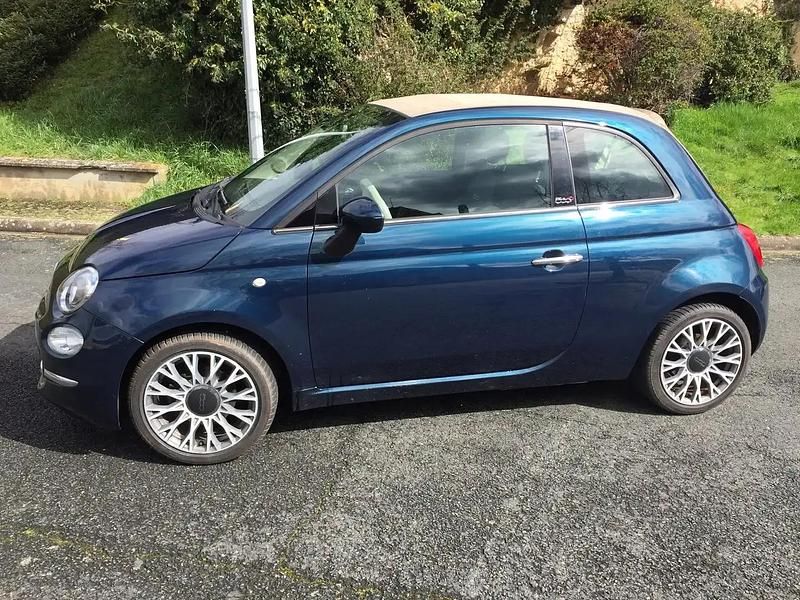 Bleu Utilisé 2018 Fiat 500C S Cabriolet | 11 000 € (Prix juste) - Image 1/4