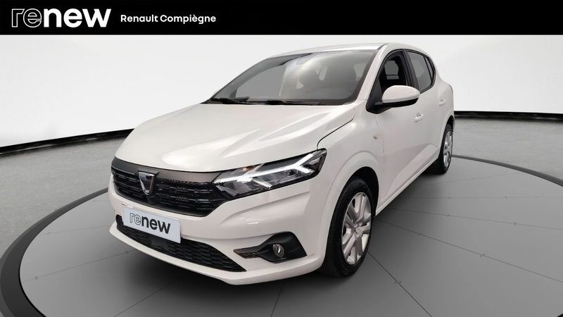 Blanc Utilisé 2021 Dacia Sandero Comfort Citadine | 13 490 € (Prix juste) - Image 1/4
