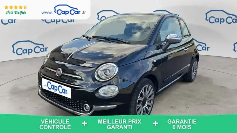 Noir Utilisé 2022 Fiat 500 Dolcevita Citadine | 10 590 € (Bon prix) - Image 1/4