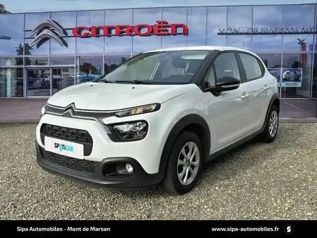 Blanc Utilisé 2021 Citroën C3 Feel Citadine | 9 790 € - Image 1/4