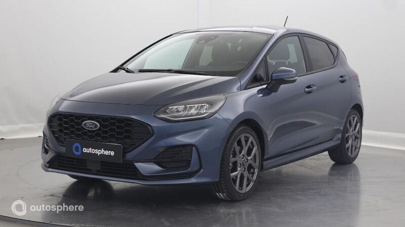 Bleu Utilisé 2022 Ford Fiesta ST-Line Citadine | 17 499 € (Prix juste) - Image 1/4