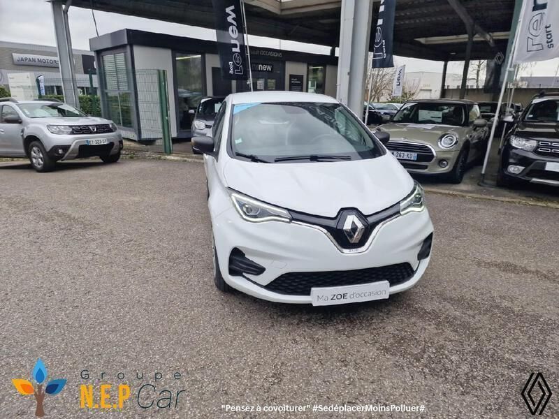 Blanc glacier Utilisé 2021 Renault Zoe Citadine | 12 990 € (Prix juste) - Image 1/4