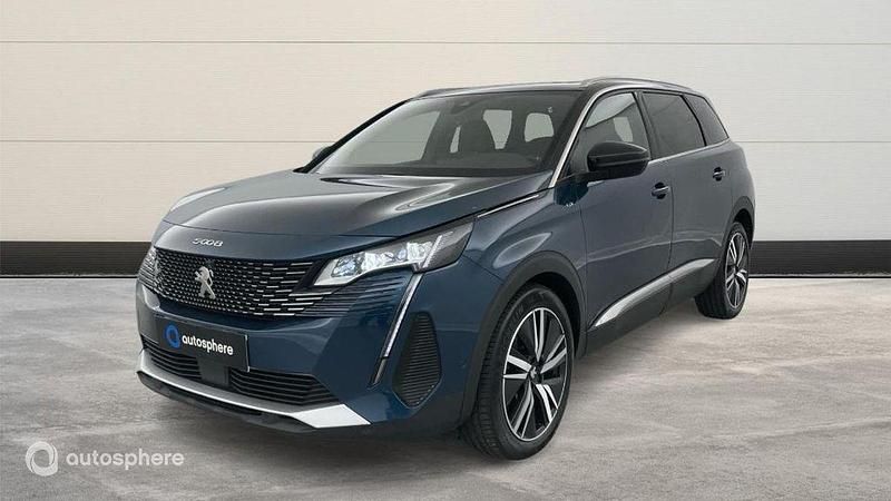 Bleu Utilisé 2022 Peugeot 5008 GT Monospace | 32 499 € (Prix assez cher) - Image 1/4