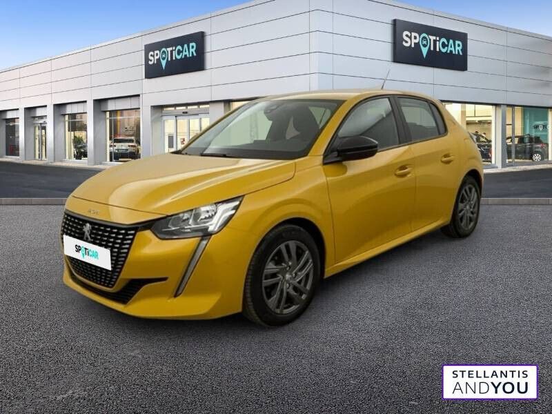 Jaune Utilisé 2022 Peugeot 208 Active Citadine | 11 290 € (Bon prix) - Image 1/4