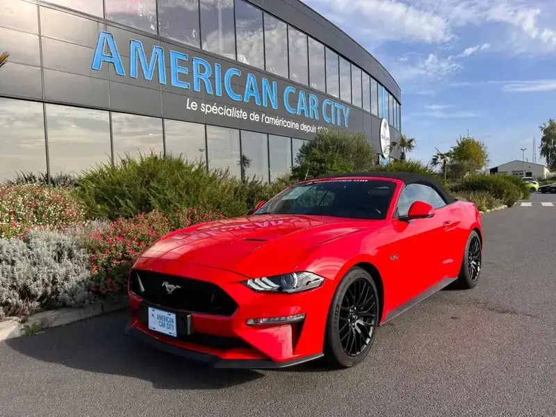 Rouge Utilisé 2019 Ford Mustang GT Cabriolet | 56 900 € (Prix cher) - Image 1/4
