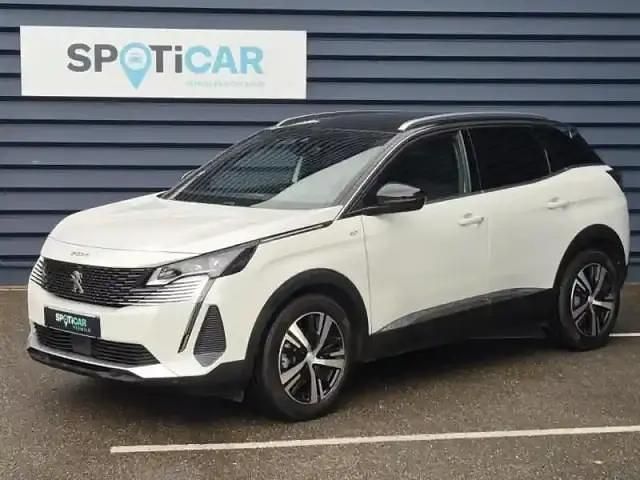 Blanc nacré (n) Occasion 2022 Peugeot 3008 GT SUV | 23 990 € (Prix cher) - Image 1/4