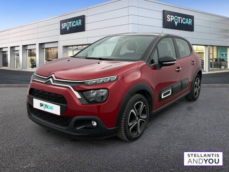 Rouge Utilisé 2022 Citroën C3 PureTech Citadine | 12 990 € (Bon prix) - Image 1/3