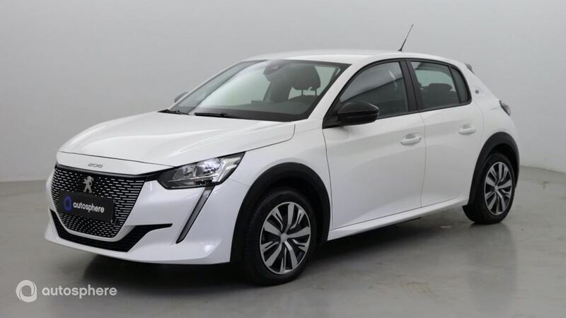 Blanc banquise (o) Utilisé 2022 Peugeot e-208 Active Citadine | 15 999 € (Bon prix) - Image 1/4