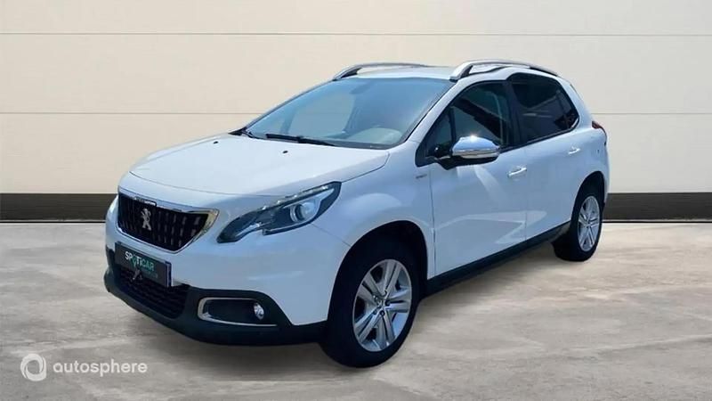Blanc Utilisé 2019 Peugeot 2008 Style SUV | 9 499 € (Bon prix) - Image 1/4
