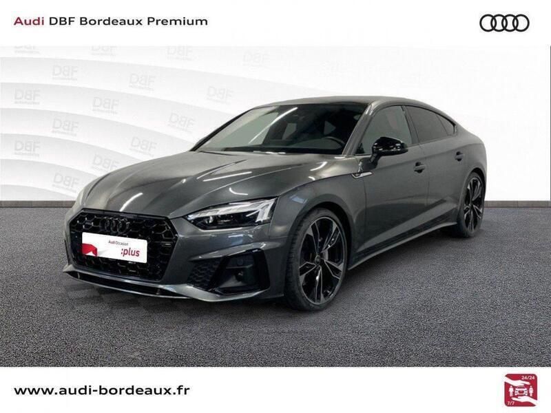 Gris daytona nacré Utilisé 2022 Audi A5 Sportback S-Line Berline | 46 990 € (Prix cher) - Image 1/3