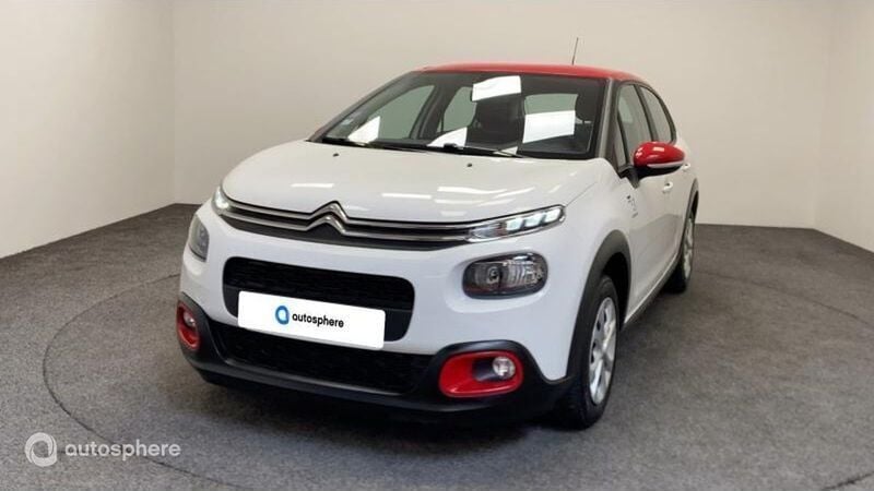 Blanc Utilisé 2019 Citroën C3 PureTech Citadine | 8 999 € (Prix juste) - Image 1/4