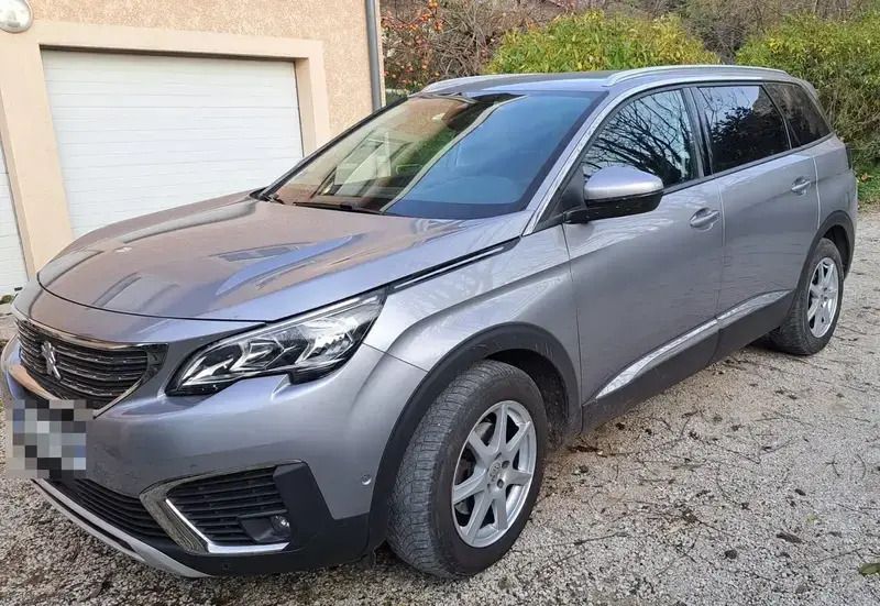 Gris Utilisé 2019 Peugeot 5008 S Monospace | 14 999 € (Super prix) - Image 1/4