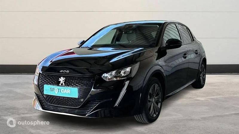 Noir Utilisé 2021 Peugeot e-208 Allure Citadine | 13 999 € (Prix juste) - Image 1/4