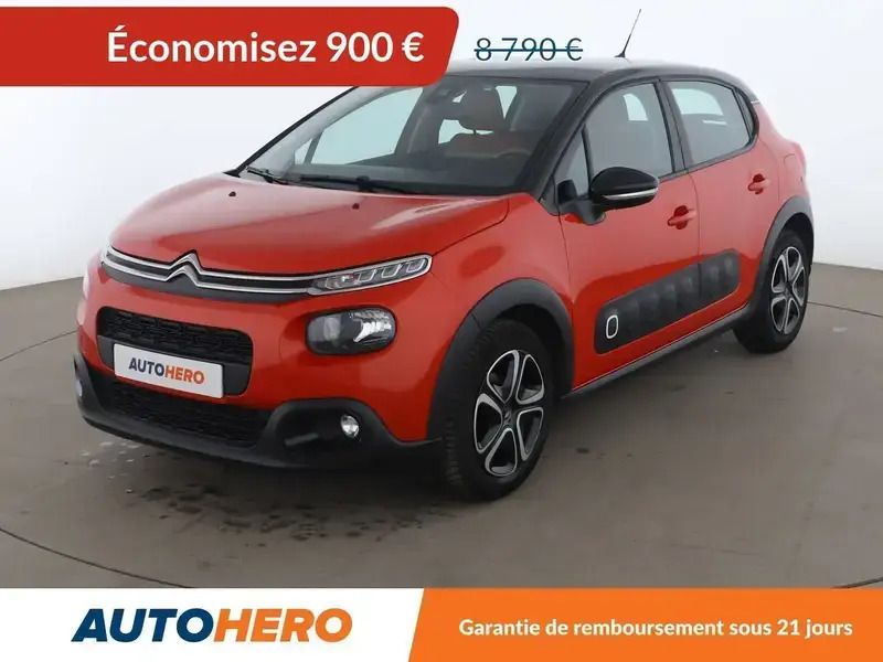 Rouge Utilisé 2019 Citroën C3 PureTech Citadine | 7 690 € (Super prix) - Image 1/2