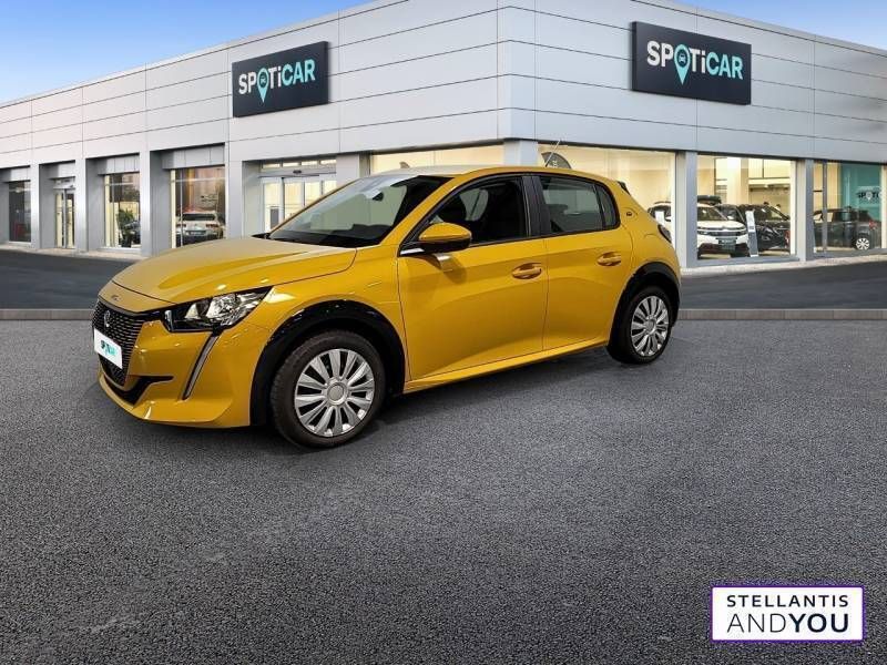 Jaune Utilisé 2020 Peugeot e-208 Active Citadine | 13 980 € (Prix juste) - Image 1/3