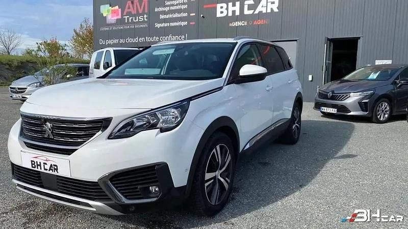 Blanc Occasion 2020 Peugeot 5008 Allure Monospace | 17 990 € (Prix juste) - Image 1/4