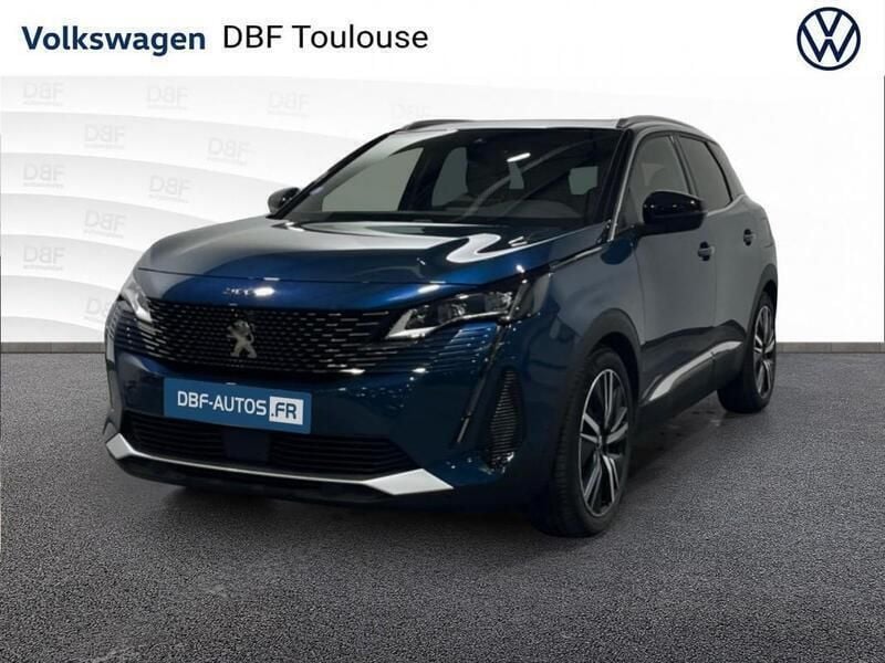 Bleu Utilisé 2021 Peugeot 3008 GT | 24 488 € (Bon prix) - Image 1/3