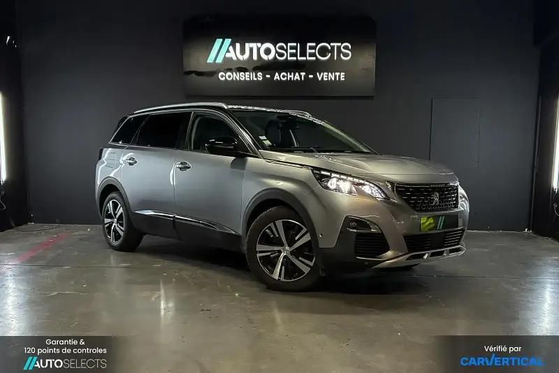 Gris Utilisé 2018 Peugeot 5008 Allure Monospace | 18 990 € (Prix juste) - Image 1/2