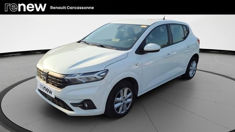 Blanc Utilisé 2022 Dacia Sandero Comfort Citadine | 12 990 € (Prix juste) - Image 1/4