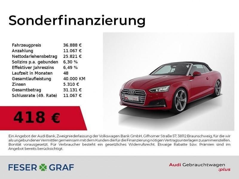 Occasion 2019 Audi A5 Sport Cabriolet | 37 888 € (Prix juste) - Image 1/4