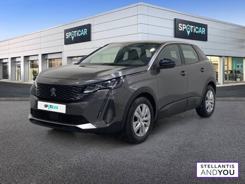 Gris Utilisé 2021 Peugeot 3008 Active | 18 588 € (Bon prix) - Image 1/4