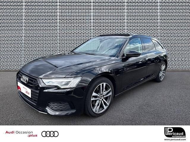 Noir mythe métallisé Utilisé 2022 Audi A6 Design Break | 42 990 € (Prix assez cher) - Image 1/4