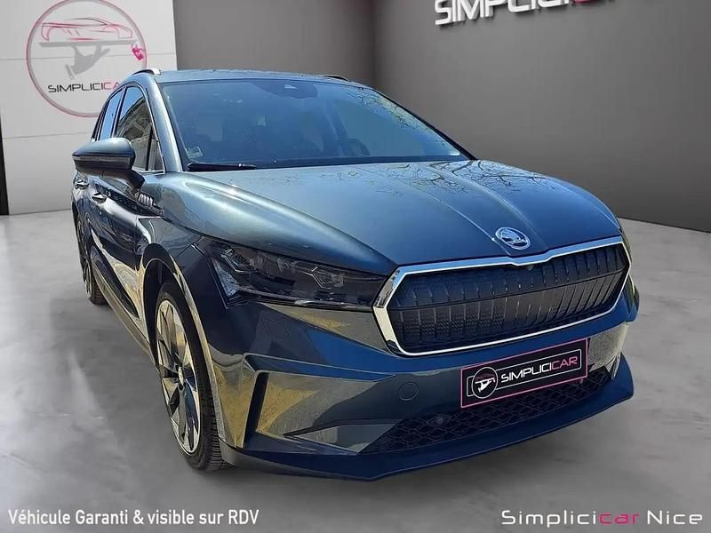 Gris Utilisé 2022 Skoda Enyaq iV SportLine SUV | 23 700 € (Bon prix) - Image 1/4