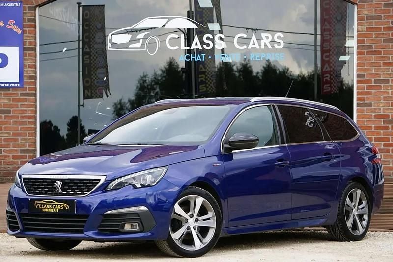 Bleu Utilisé 2019 Peugeot 308 GT-line Break | 11 990 € (Prix juste) - Image 1/4