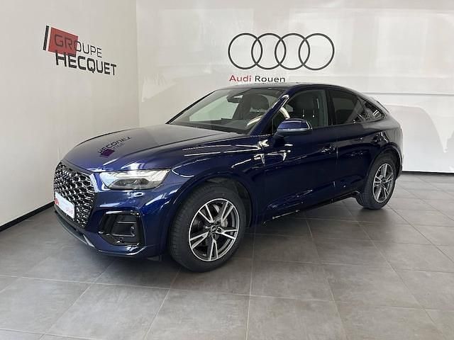 Bleu navarre métallisé Utilisé 2022 Audi Q5 Sportback S-Line SUV | 49 990 € (Prix juste) - Image 1/4